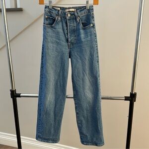 Levi’s rib cage ankle straight high waisted jeans